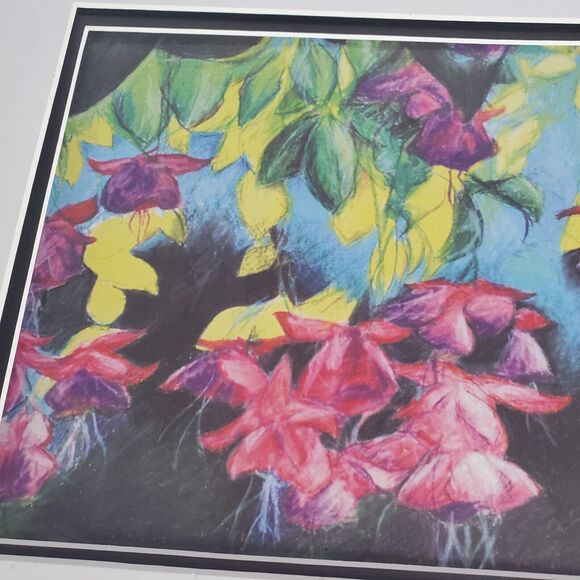 Bruce Vandraiss Art Print Fuchsia Mania 2008 With Cardboard Frame Signed - Picture 6 of 9
